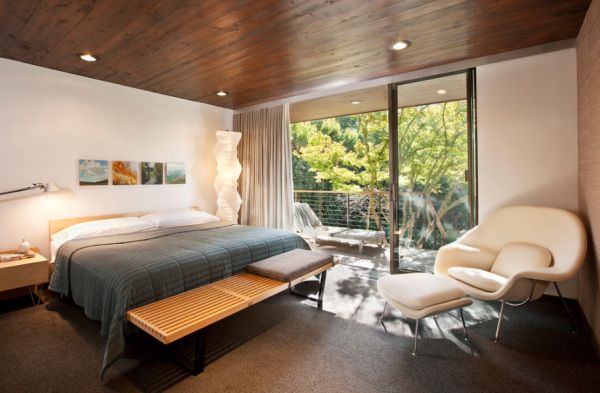 Best Living Room Design Ideas; Adding Coffee Table as a Part of Beauty : Beautiful Noguchi Floor Lamp Doubles As A Sculptural Addition