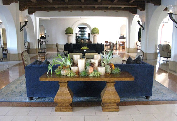 Lobby Decorating Ideas: Welcome to World Six Favorite Hotels : Mediterranean Style Living Room Design At Santa Barbara Resort