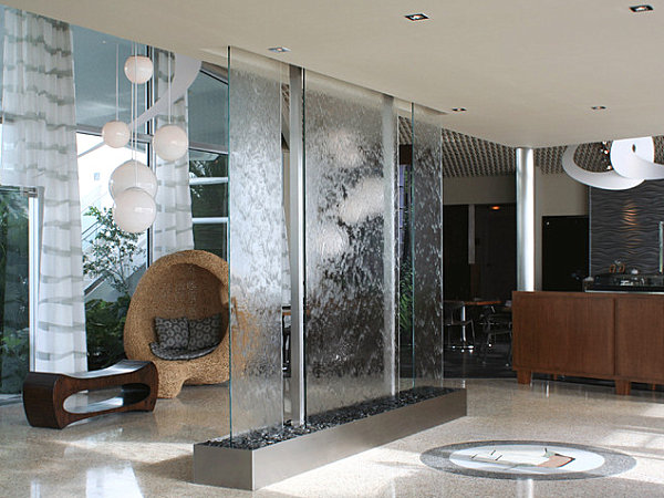 Lobby Decorating Ideas: Welcome to World Six Favorite Hotels : Sleek Modern Miami Hotel Lobby With Glass Room Divider